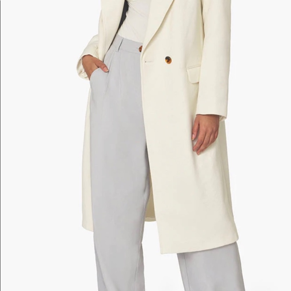 WeWoreWhat Ivory Twill Blazer Coat XL BNWT